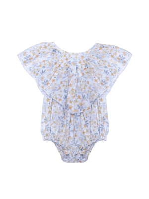 Babies' romper with flower print Baby Grows Tiny Bunny