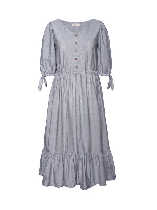 Striped dress with puff sleeves Dresses Tiny Bunny