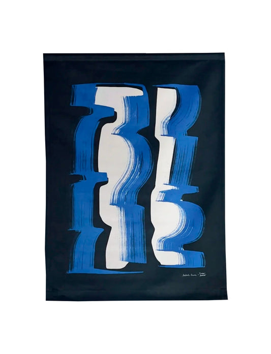 Wall Hanging by Tiffany Bouelle - Dazzling blue Wallart Babel Brune