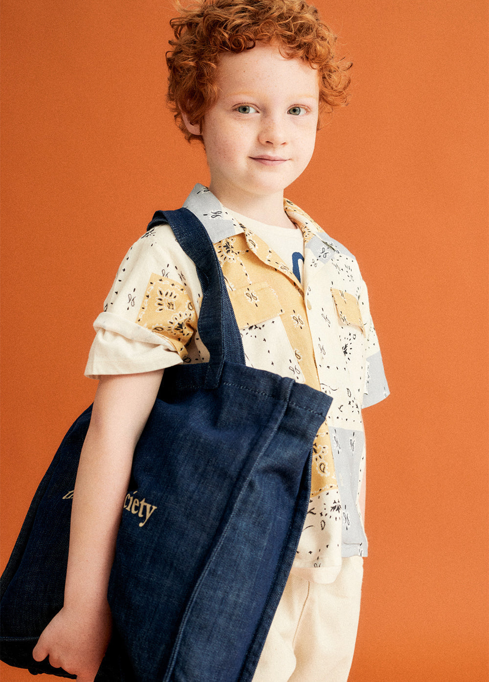 The New Society Bag Blue Denim Accessories The New Society