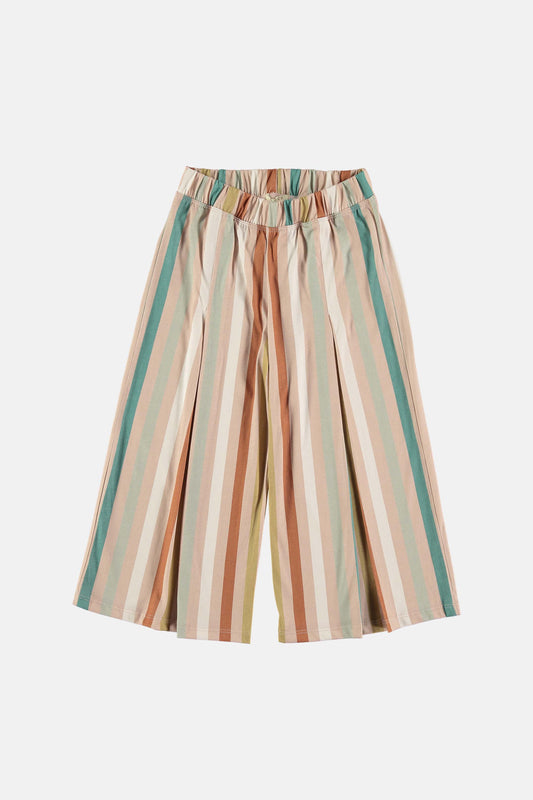 Tierra striped jersey wide leg trousers Trousers Coco au lait