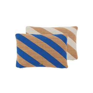 Takara Cushion - Optic Blue / Camel Cushion OYOY