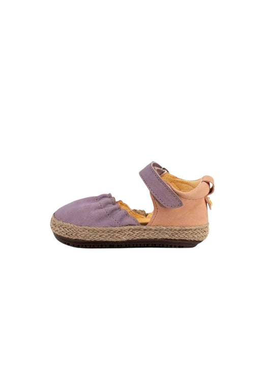 Violet/Peach Strap Ballerinas Shoes & Booties Dulis Shoes