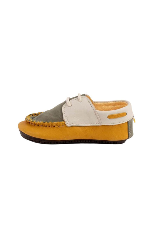 Green/Mustard Boat Shoes Shoes & Booties Dulis Shoes