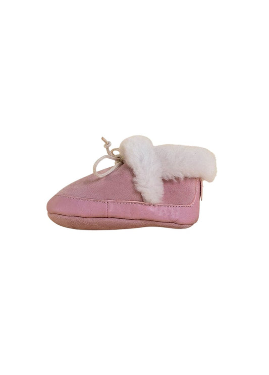 Pink Fuzzy Booties Shoes & Booties Dulis Shoes