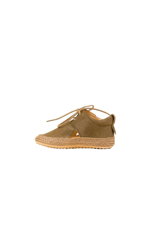 Green Lace-up Sandals Shoes & Booties Dulis Shoes