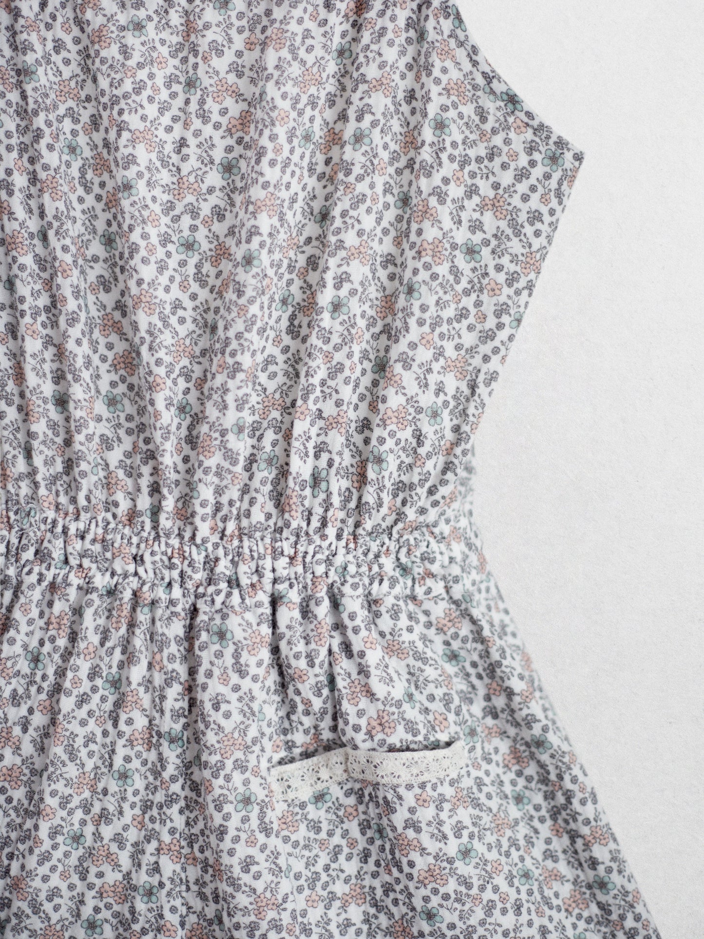 Floral muslin jacks jumpsuit