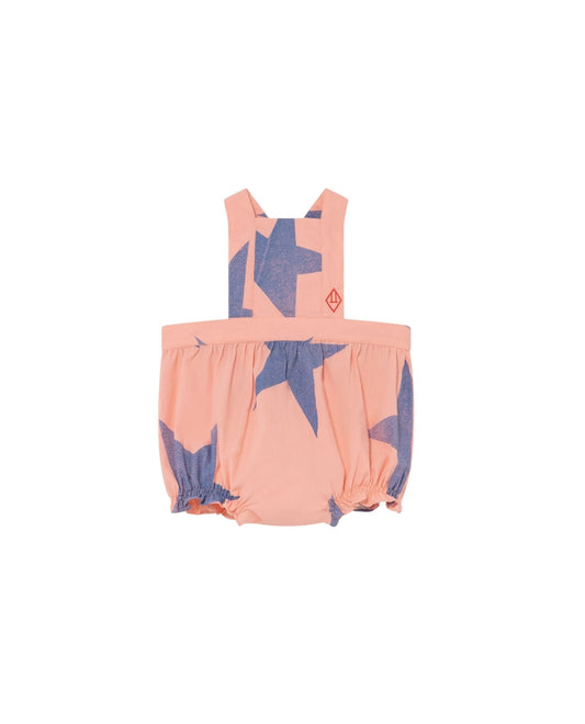 Meerkat baby jumpsuit Pink Stars Baby Grows The Animals Observatory