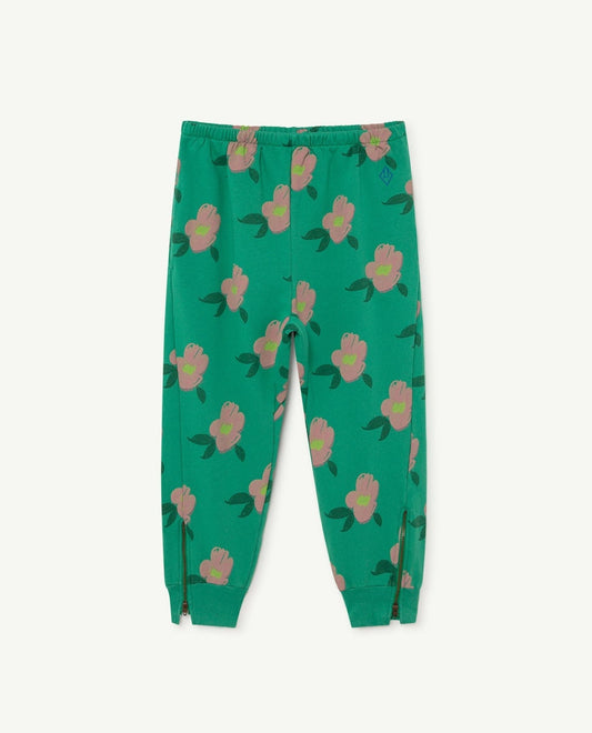 Panther pants Green flowers Trousers The Animals Observatory