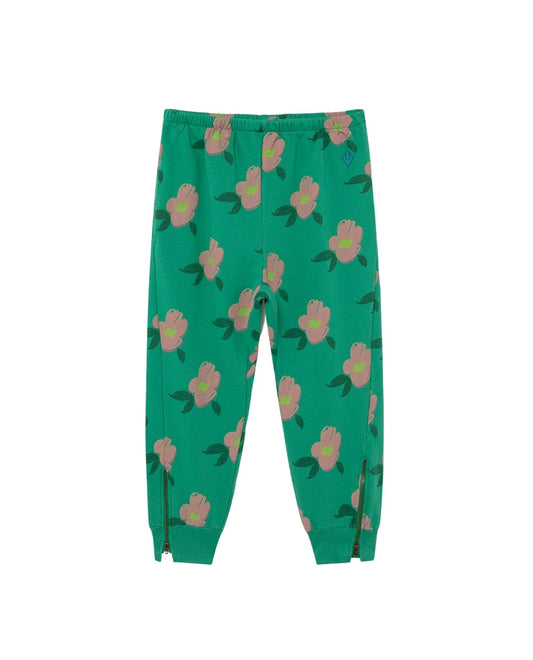 Panther pants Green flowers Trousers The Animals Observatory