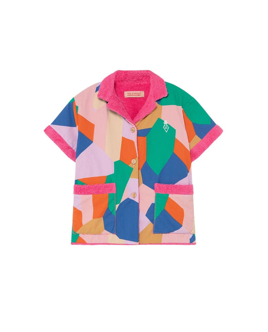 Whale kids shirt Lilac Tops The Animals Observatory