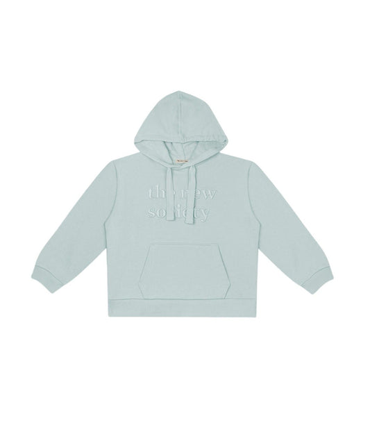 Logo Kangaroo Sweater Pearl Blue Sweatshirts The New Society