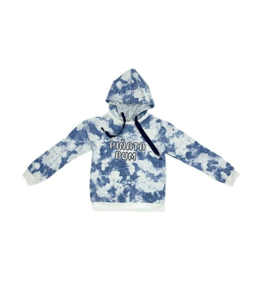Cape blue tie dye hoodie Sweatshirts Pinata Pum