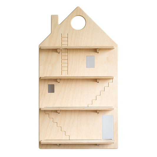 Play House Shelf – Wooden Hanging Wall Wallart Midmini