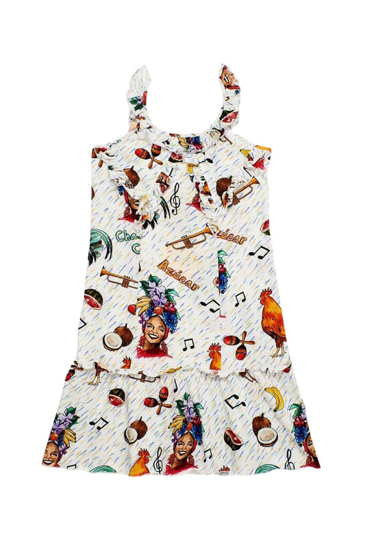 Chan Chan Print dress Dresses Maison Mangostan
