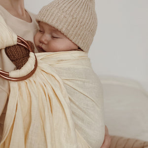 Linen Ring Sling: Crema