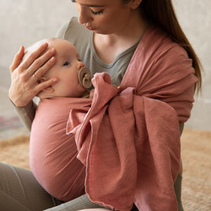 Linen Ring Sling: Desert Rose