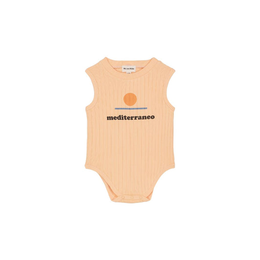 Body Orso Peach / Print Mediterraneo