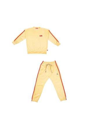 Yellow velvet Sweatshirt/Sweatpants set Sweatshirts Les Écoliers