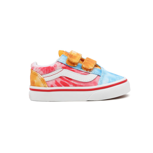Old Skool V (Tie & dye Block) Multi-True White - by Vans