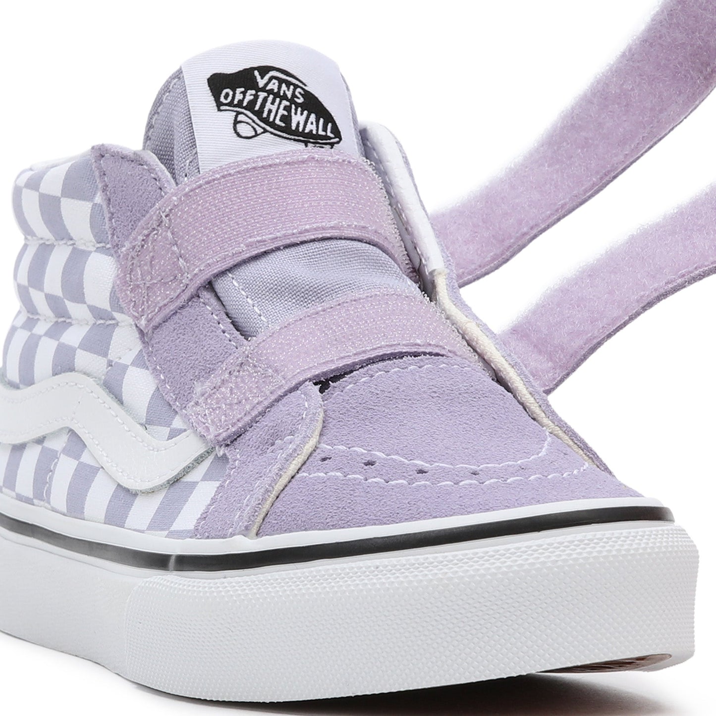 Sk8-Mid Reissue (Checkerboard) Languid Lavender-True White - by Vans