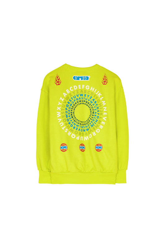 WAVE Fluo Lime Grow Up - Loose Sweater | Women