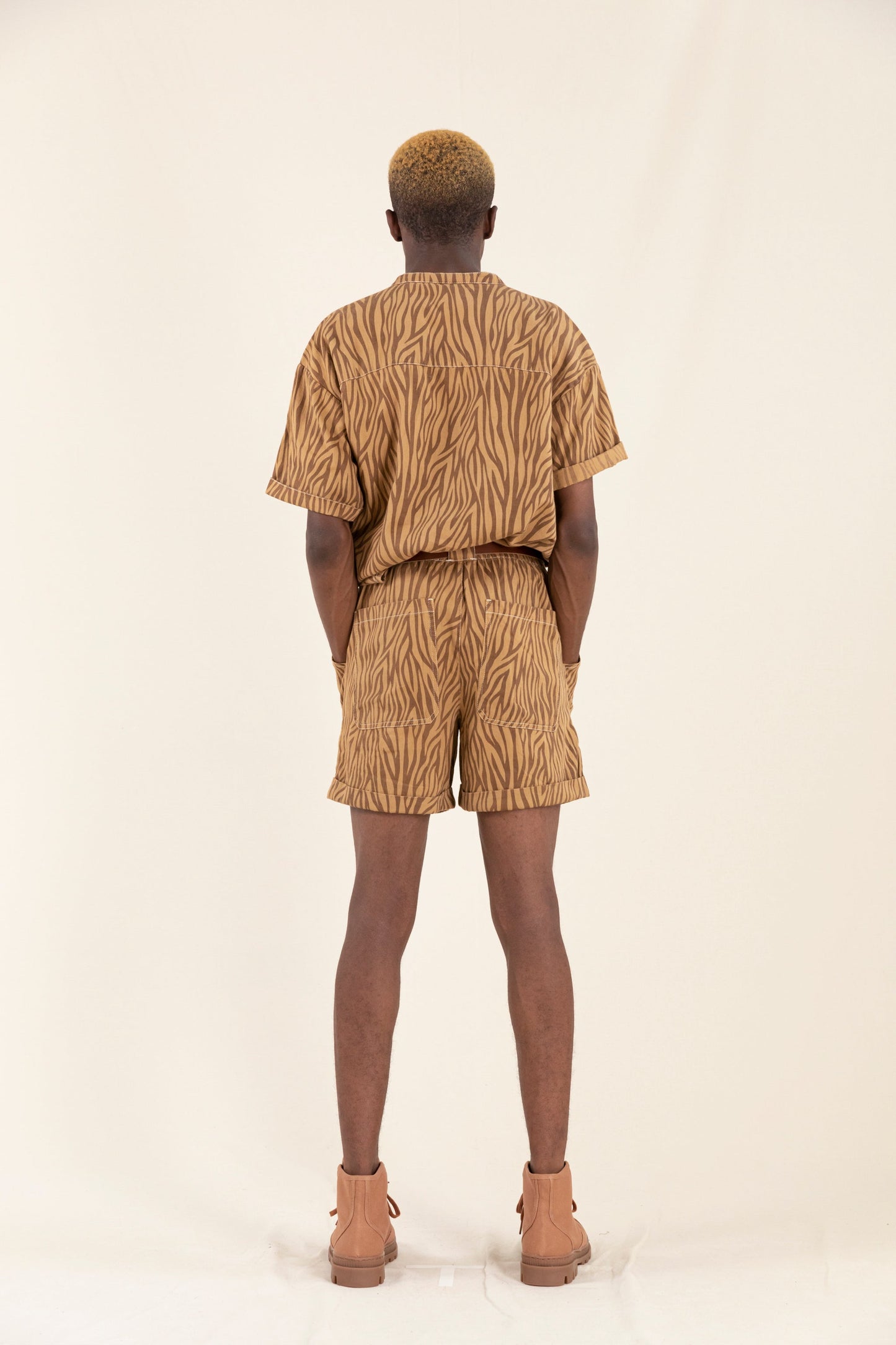 WEEK-END Biscuit Zebra - Elasticated Shorts | Women