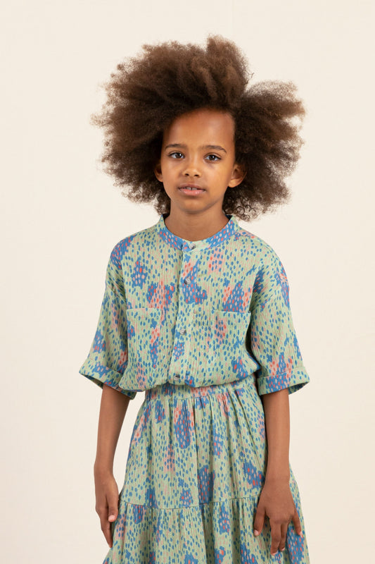 WONDER Pistache Camo - Oversized Shirt