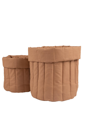 Plain Warm Beige Toy Bag Storage Wigiwama