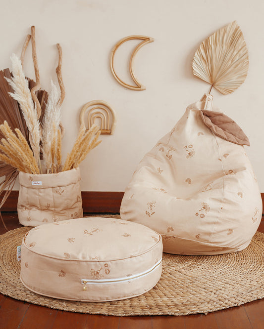 Powder Beige Pear Beanbag Beanbags Wigiwama