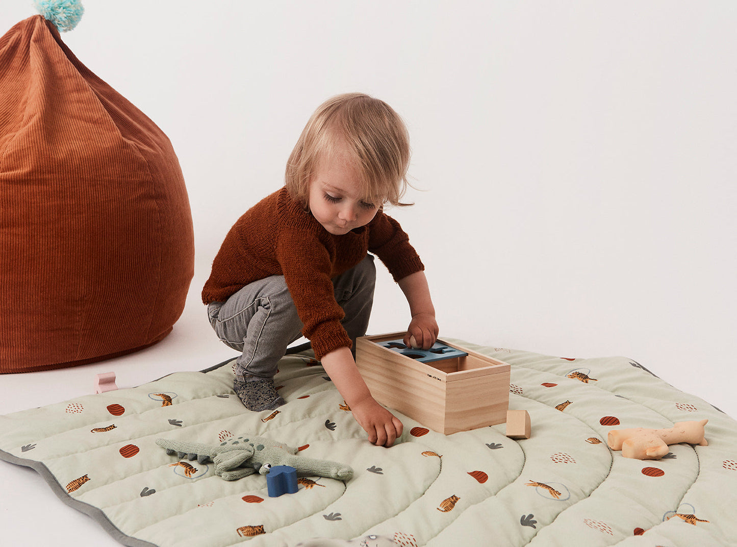 Wooden Puzzle Box - Nature Wooden Toy OYOY