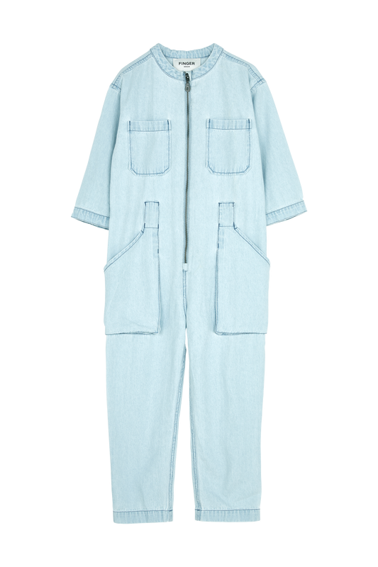ZEBRA Bleached Blue Denim - Jumpsuit