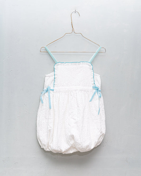 Ada Romper in White Baby Grows Cosmosophie
