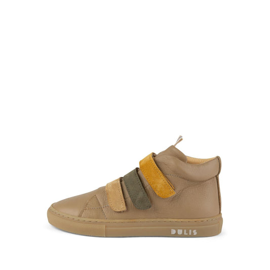 Beige Strap Mid Sneakers Shoes Dulis Shoes