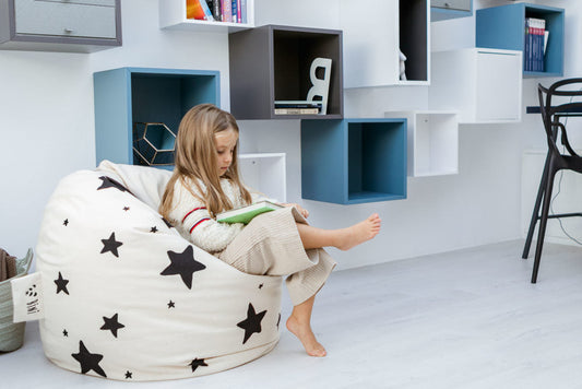 Bini with stars blue handle Beanbags Bini