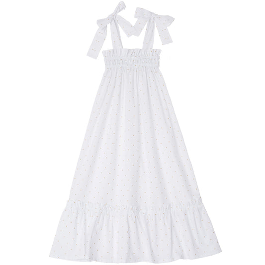 Nightdress White polka-dots