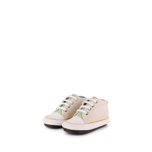 Cream/Anis Eco Sneaker Booties Shoes & Booties Dulis Shoes