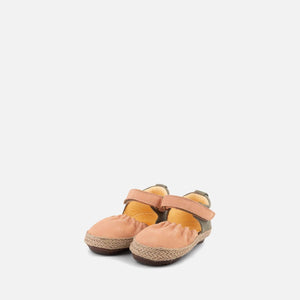 Cream/Green Strap Ballerinas Shoes & Booties Dulis Shoes