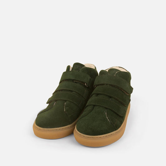 Green Velcro Mid Sneakers Shoes Dulis Shoes