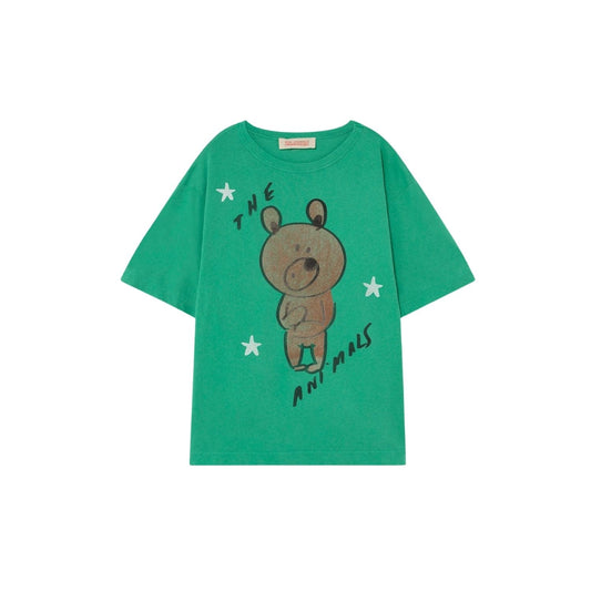 Rooster oversize kids+ t-shirt green Bear Tops The Animals Observatory