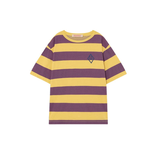 Rooster oversize kids+ t-shirt yellow Stripes Tops The Animals Observatory