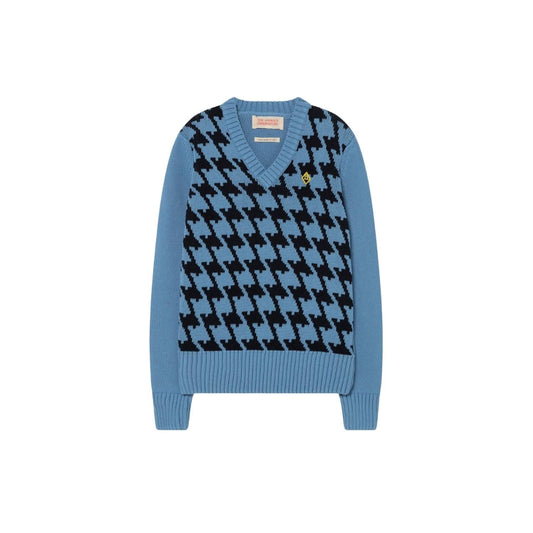 Bull kids sweater blue logo Knitwear The Animals Observatory