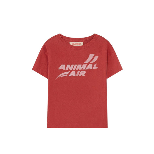 Rooster kids+ t-shirt maroon animal air Tops The Animals Observatory