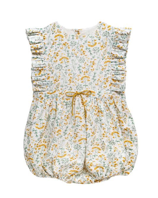 Hunter Romper Mimosa Print Baby Grows Cosmosophie
