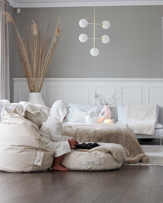 Bini Double plain grey Beanbags Bini