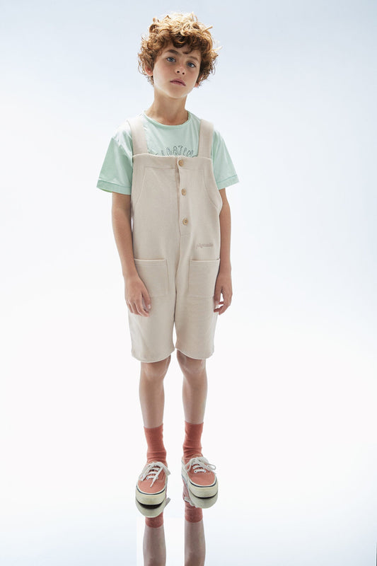 Tide Overall Beige Jumpsuits Jellymade
