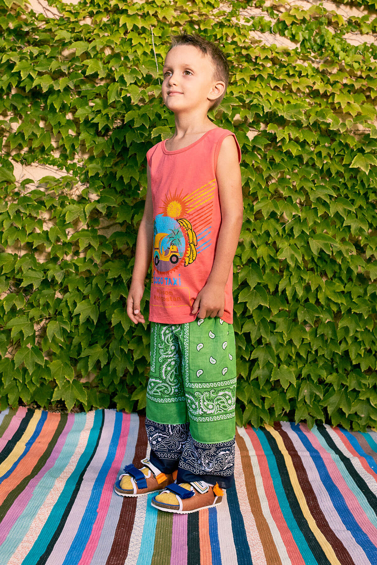 Bandana Trousers Green Trousers Maison Mangostan
