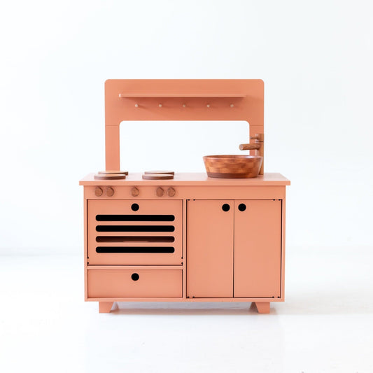 Wooden Play Kitchen - Dusty Pink Kids Room Furniture Midmini