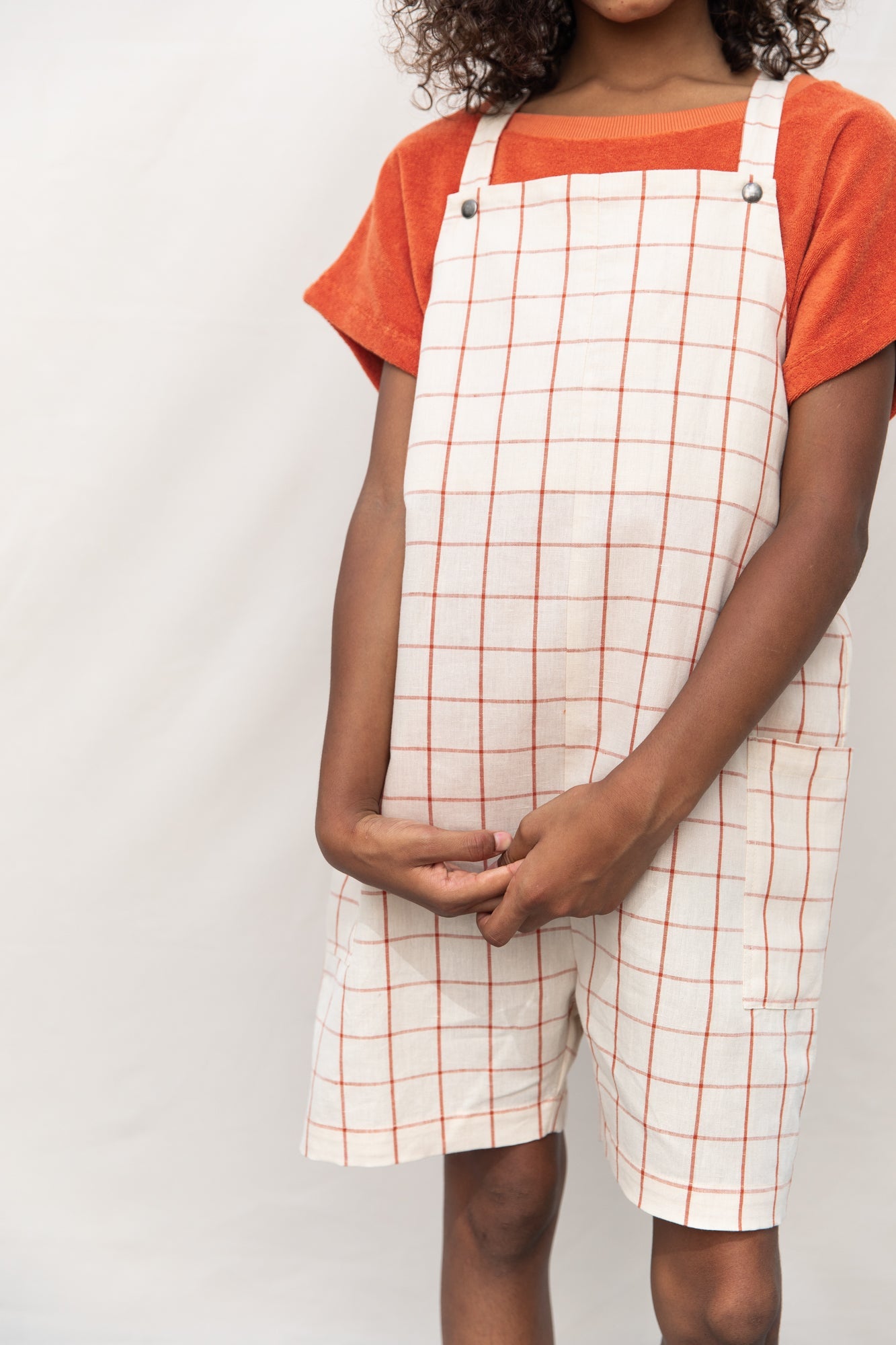 Tomato Net Short Pocket Dungarees Jumpsuits MonKind