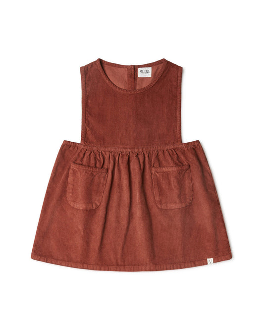 Nora Pinafore Dress Chestnut Dresses Matona
